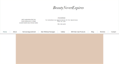 Desktop Screenshot of beautyneverexpires.com